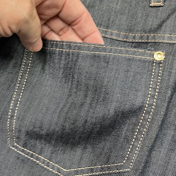 ESCADA Striated Trouser Five Pocket 100% Cotton Blue/Grey Wash Jeans SZ 40 (10) - Picture 5 of 16